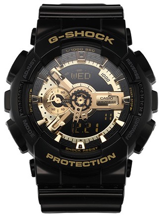 [10년연속 시계쇼핑몰 1위] Casio 카시오 G-SHOCK 지샥 시계 GA-110GB-1A 빅페이스 (흑금) - 남성
